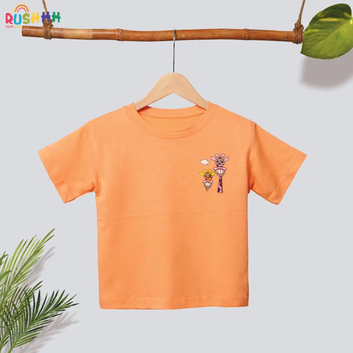 I love Giraffes Print Oversize Tshirt