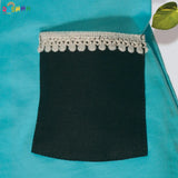 Skirt with Denim Pockets and Lace Detailing