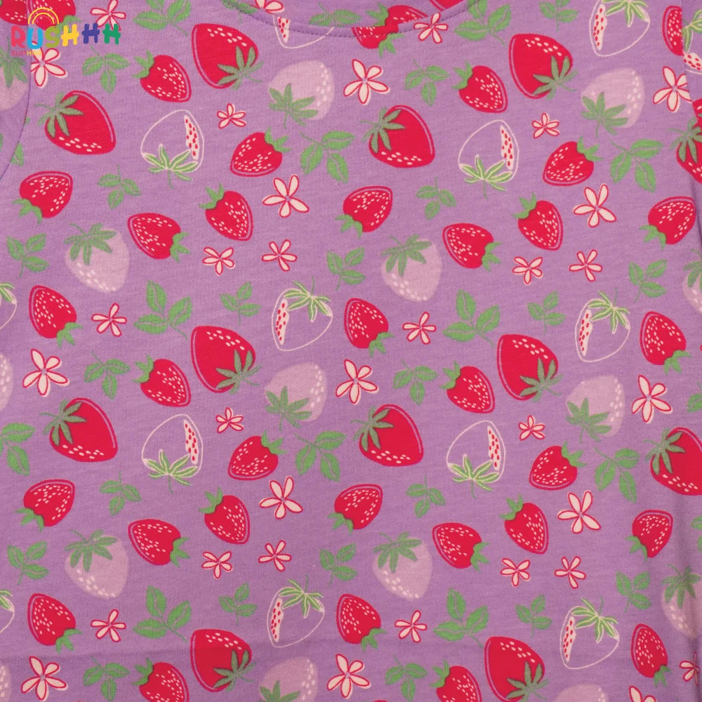 Strawberry Print Short Gown