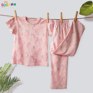 2-Pc Unicorn Tshirt and Pajama Set