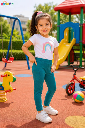 Girls full length super stretch yoga leggings