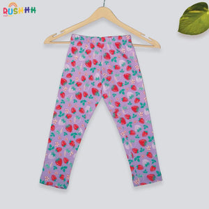 2-Pc cotton Strawberry Print tshirt and Pajama set