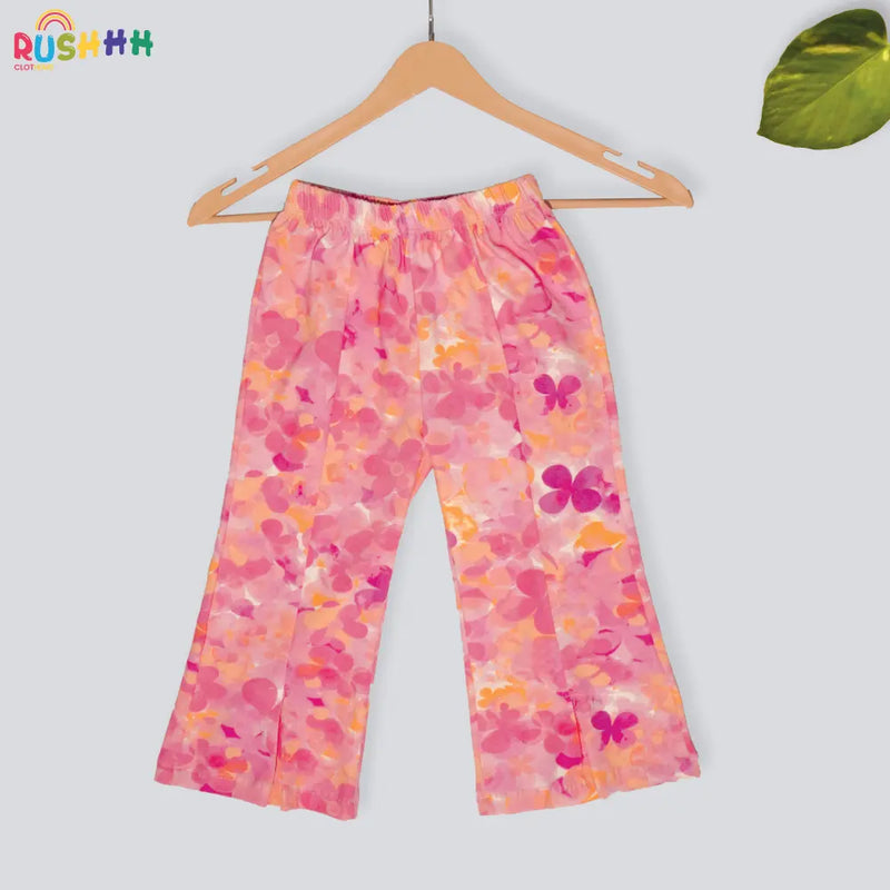 Girls Mid Rise AOP FlarePants